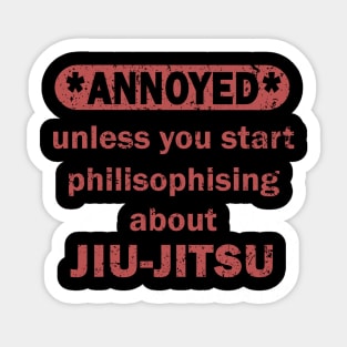 Jiu Jitsu Martial Arts Self-Defense Club Sticker